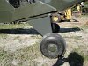 RIght landing gear leg and wheel