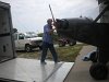 unloading the fuselage